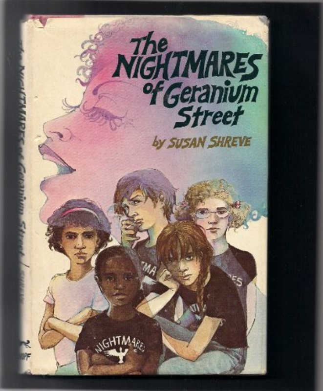 Book cover for "The Nightmares of Geranium Street" by Susan Richards Shreve