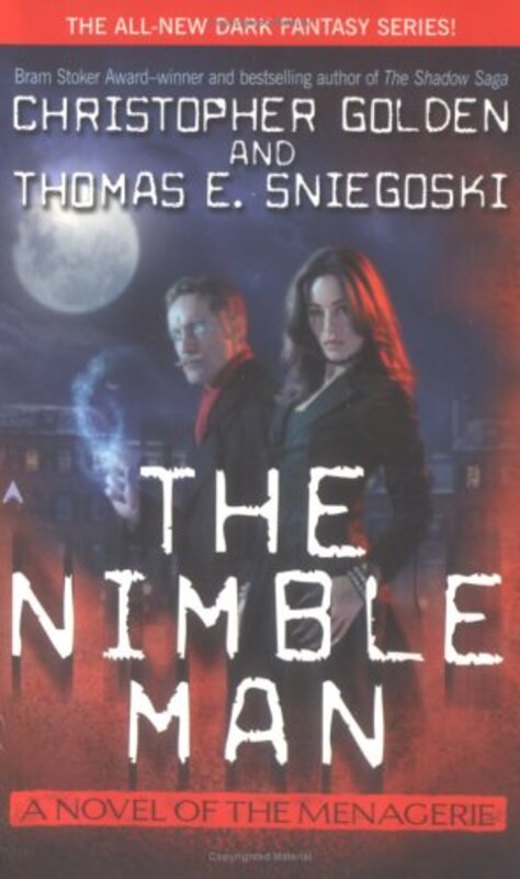 Book cover for "The Nimble Man" by Thomas E Sniegoski