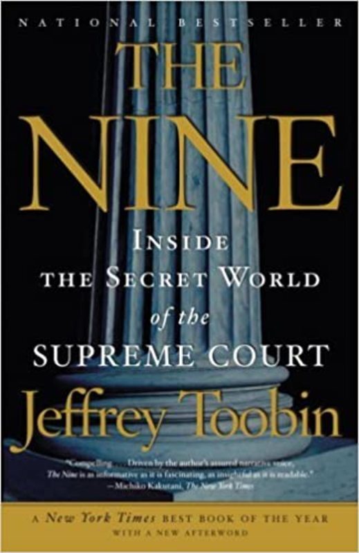Book cover for "The Nine" by Jeffrey Toobin