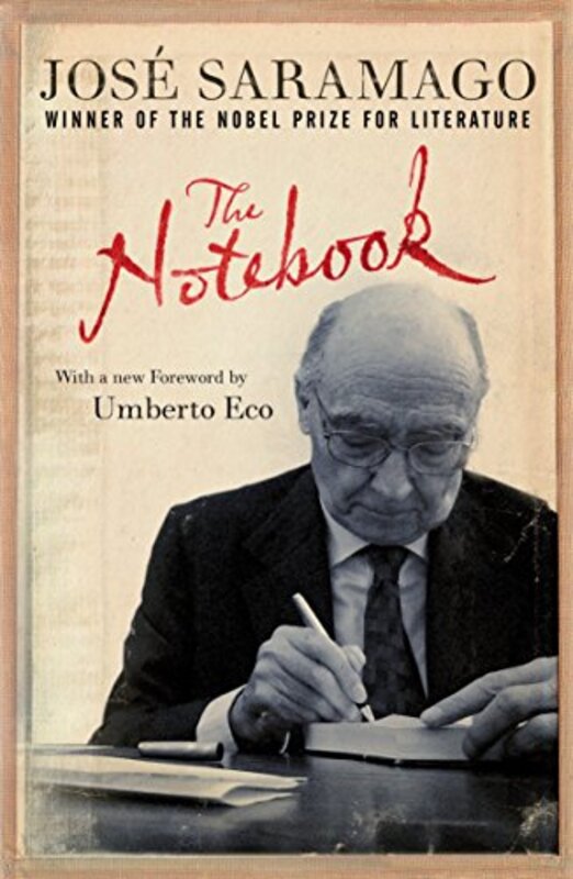 Book cover for "The Notebook" by Jose Saramago