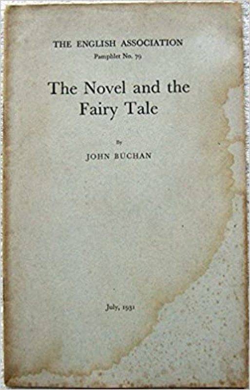 Book cover for "The Novel and the Fairy Tale" by John Buchan