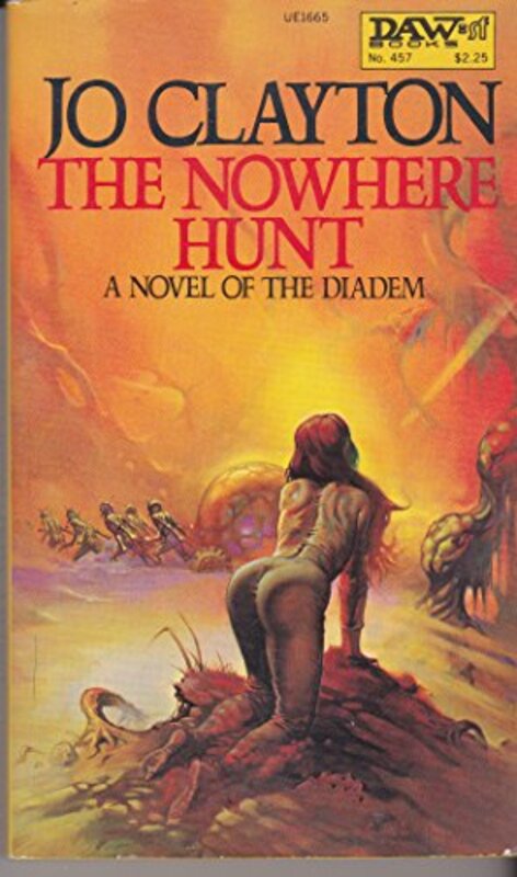Book cover for "The Nowhere Hunt" by Jo Clayton