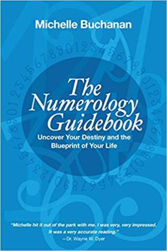 Book cover for "The Numerology Guidebook" by Michelle Buchanan