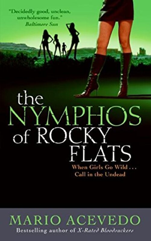 Book cover for "The Nymphos of Rocky Flats" by Mario Acevedo