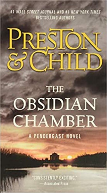 Book cover for "The Obsidian Chamber" by Douglas Preston