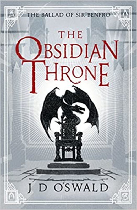 Book cover for "The Obsidian Throne" by James Oswald