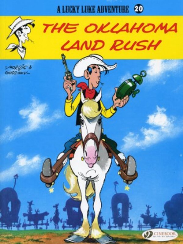 Book cover for "The Oklahoma Land Rush" by Rene Goscinny