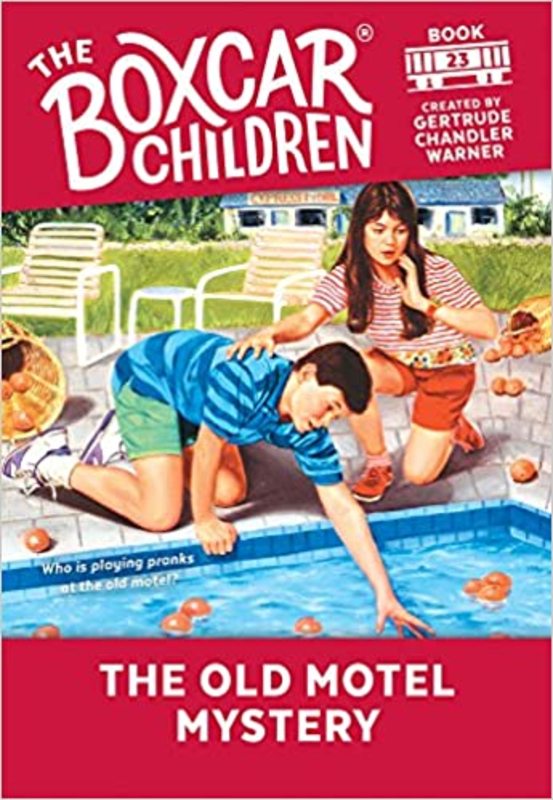 Book cover for "The Old Motel Mystery" by Gertrude Chandler Warner