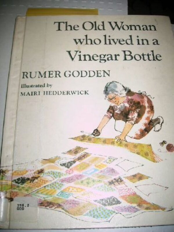 Book cover for "The Old Woman Who Lived in a Vinegar Bottle" by Rumer Godden