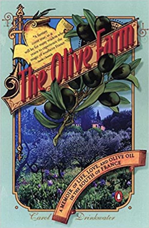 Book cover for "The Olive Farm" by Carol Drinkwater