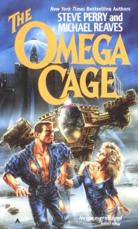 Book cover for "The Omega Cage" by Steve Perry