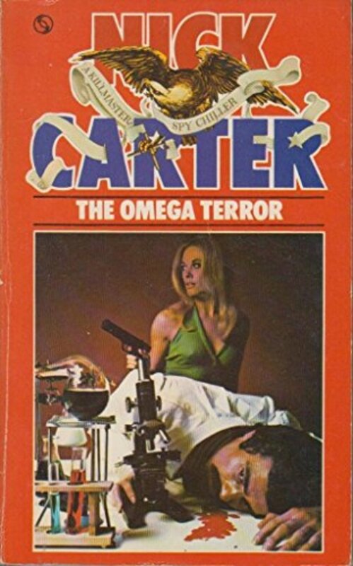 Book cover for "The Omega Terror" by Nick Carter