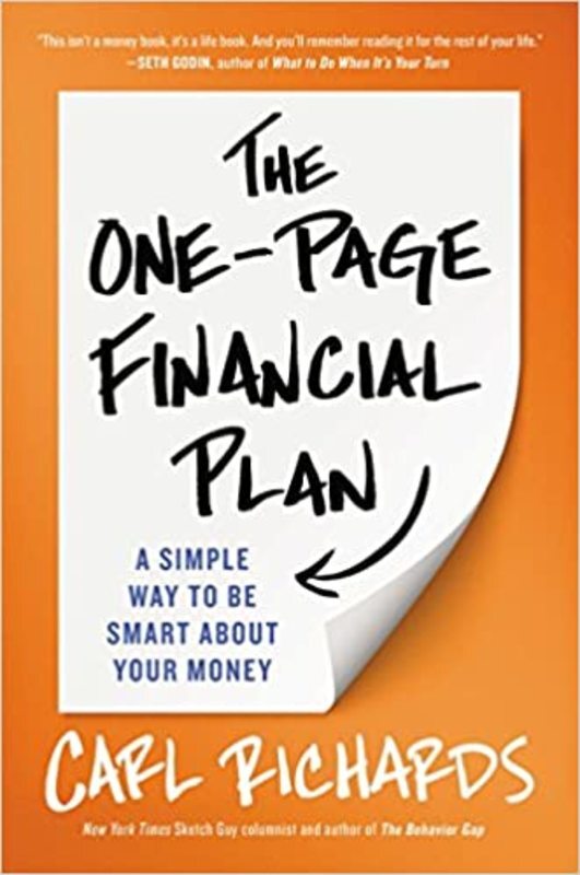 Book cover for "The One-Page Financial Plan" by Carl Richards