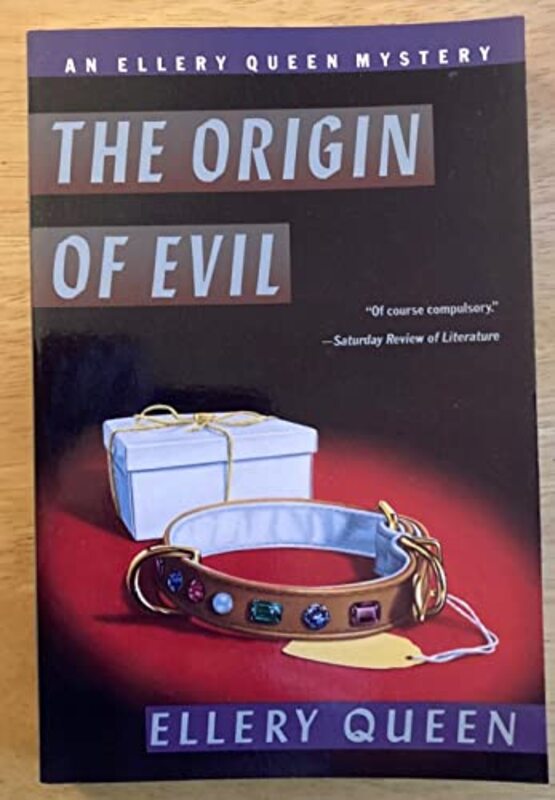 Book cover for "The Origin of Evil" by Ellery Queen