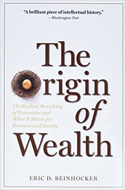 Book cover for "The Origin of Wealth" by Eric D. Beinhocker