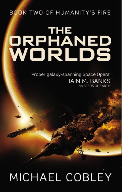 Book cover for "The Orphaned Worlds" by Michael Cobley