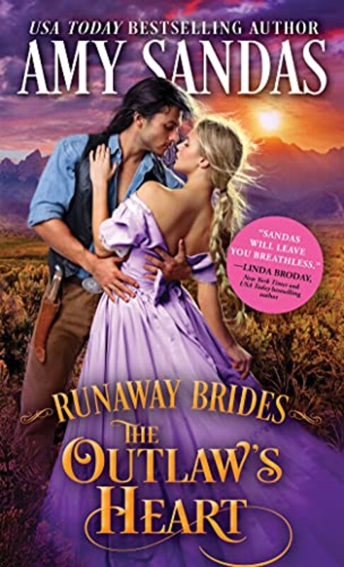 Book cover for "The Outlaw's Heart" by Amy Sandas