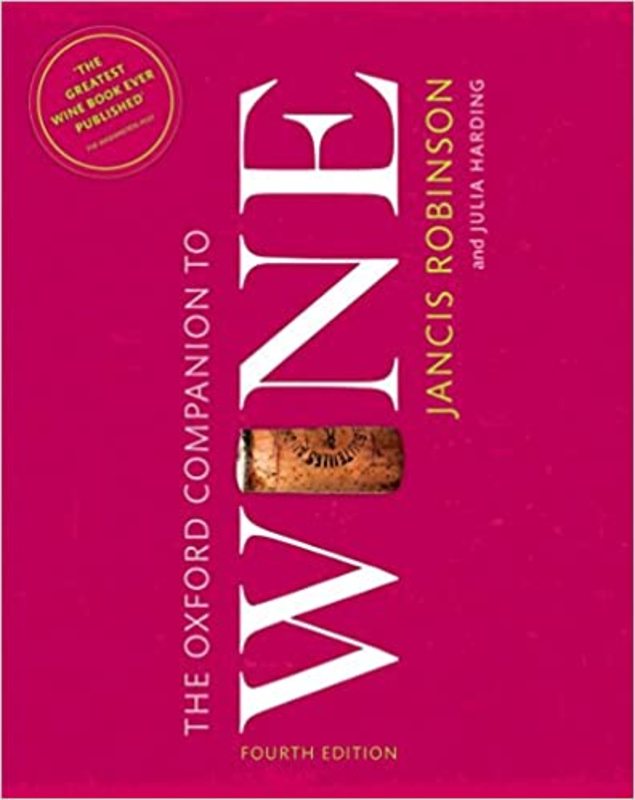 Book cover for "The Oxford Companion to Wine" by Jancis Robinson