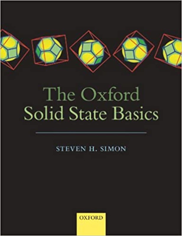 Book cover for "The Oxford Solid State Basics" by Steven H. Simon