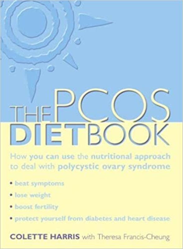 Book cover for "The PCOS Diet Book" by Colette Harris