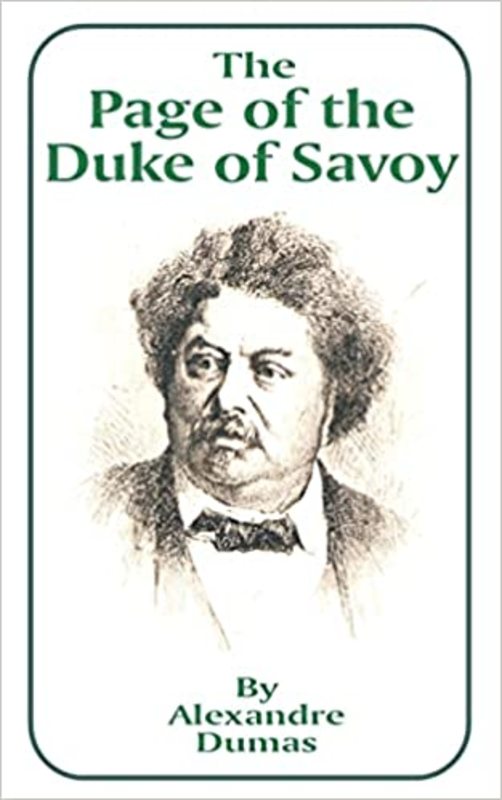 Book cover for "The Page of the Duke of Savoy" by Alexandre Dumas