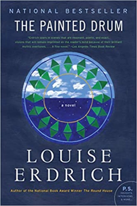 Book cover for "The Painted Drum" by Louise Erdrich