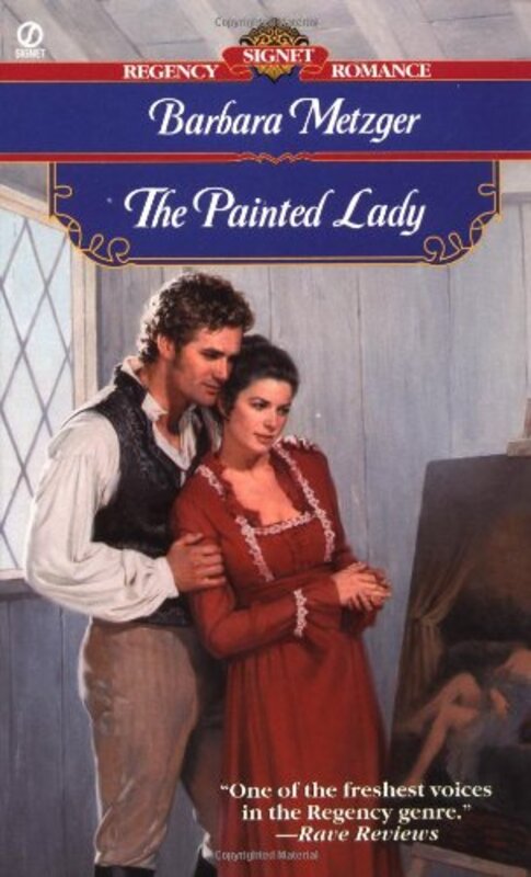 Book cover for "The Painted Lady" by Barbara Metzger