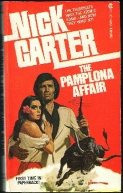 Book cover for "The Pamplona Affair" by Nick Carter