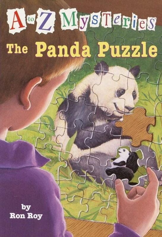 Book cover for "The Panda Puzzle" by Ron Roy