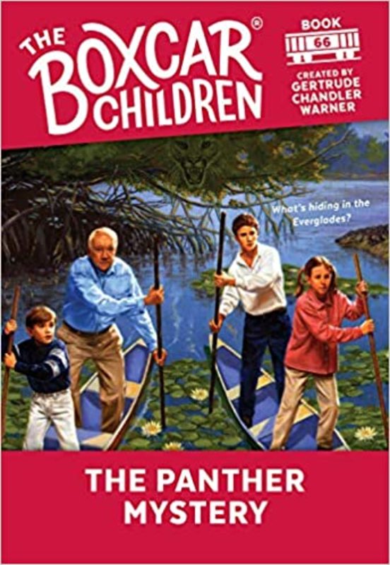 Book cover for "The Panther Mystery" by Gertrude Chandler Warner