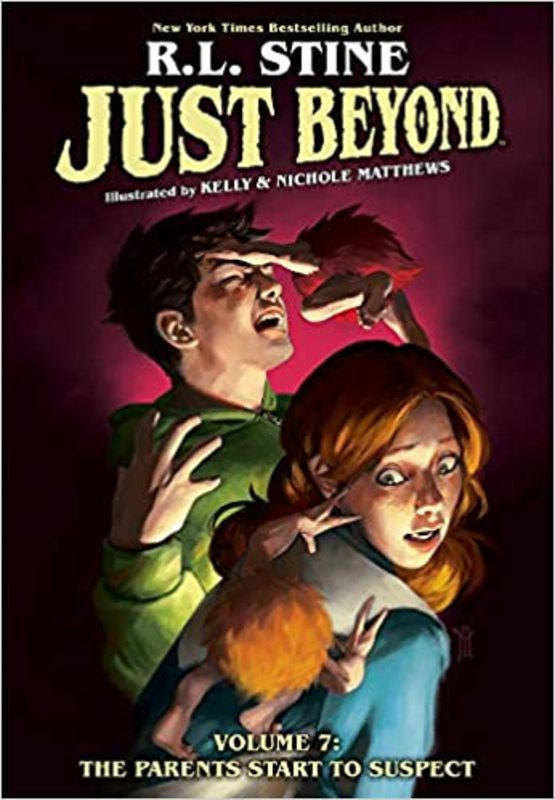 Book cover for "The Parents Start to Suspect" by R.L. Stine