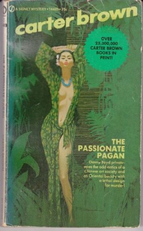 Book cover for "The Passionate Pagan" by Carter Brown
