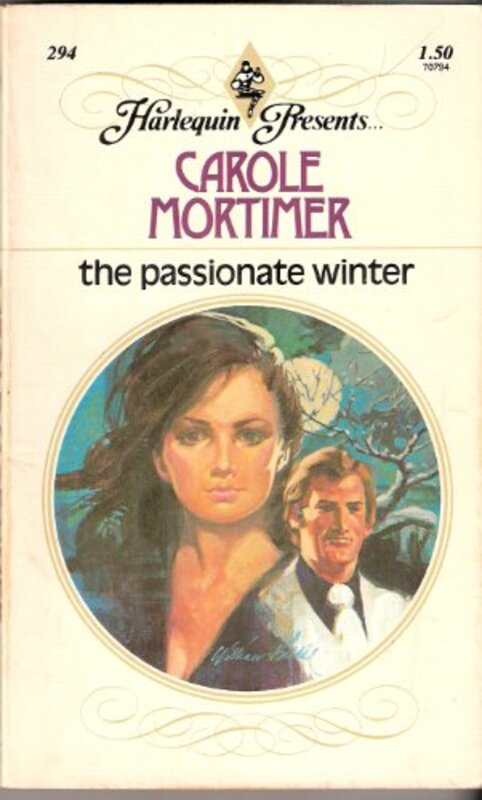 Book cover for "The Passionate Winter" by Carole Mortimer