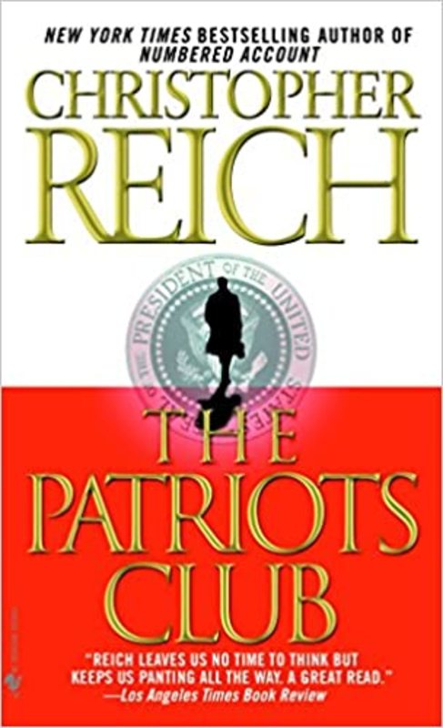 Book cover for "The Patriots Club" by Christopher Reich