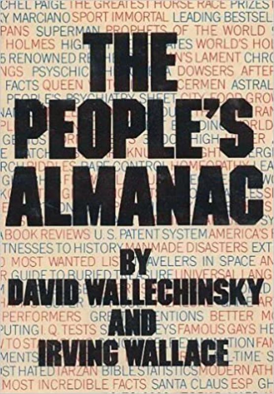 Book cover for "The People's Almanac" by Irving Wallace