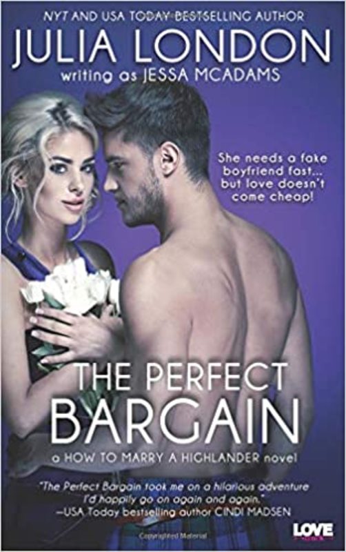 Book cover for "The Perfect Bargain" by Julia London
