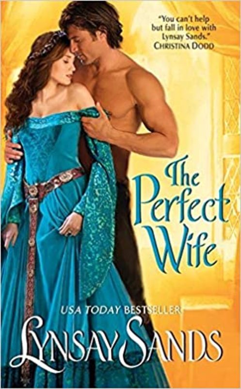 Book cover for "The Perfect Wife" by Lynsay Sands