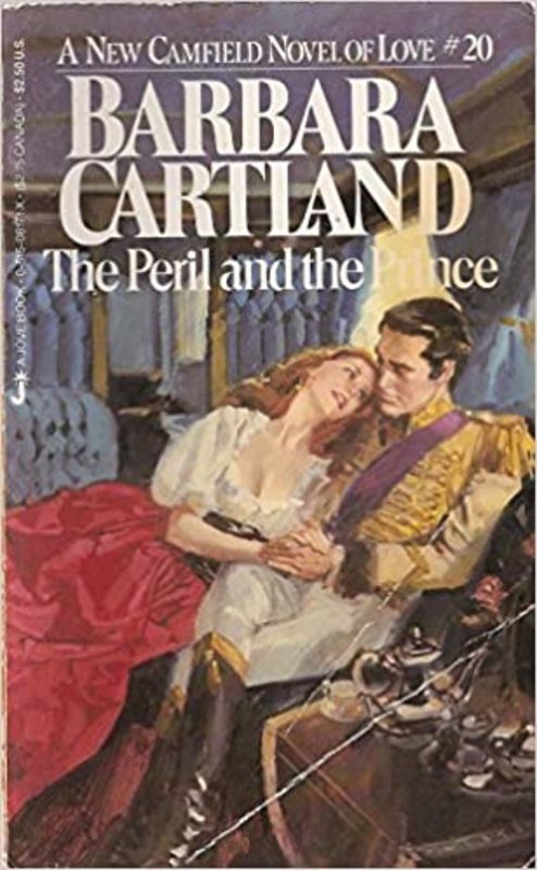 Book cover for "The Peril and the Prince" by Barbara Cartland