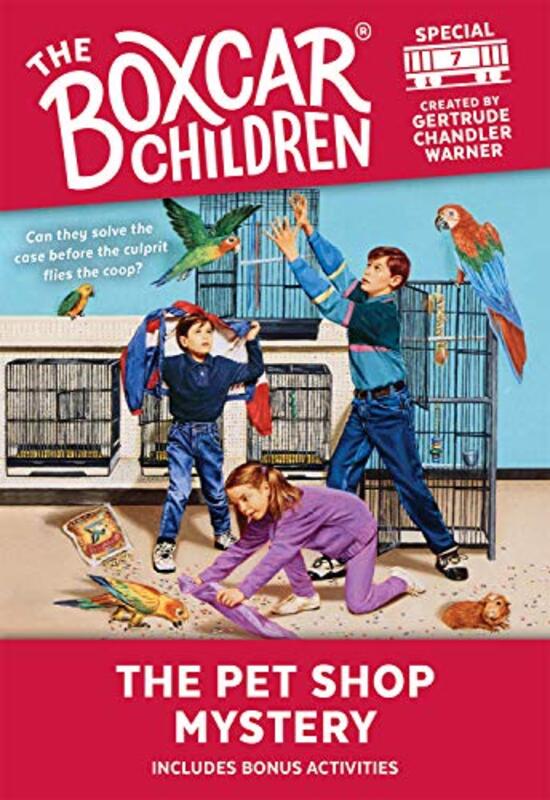 Book cover for "The Pet Shop Mystery" by Gertrude Chandler Warner