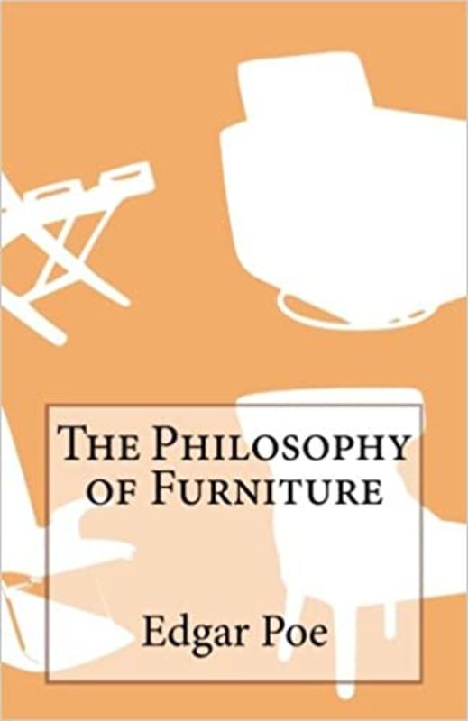 Book cover for "The Philosophy of Furniture" by Edgar Allan Poe