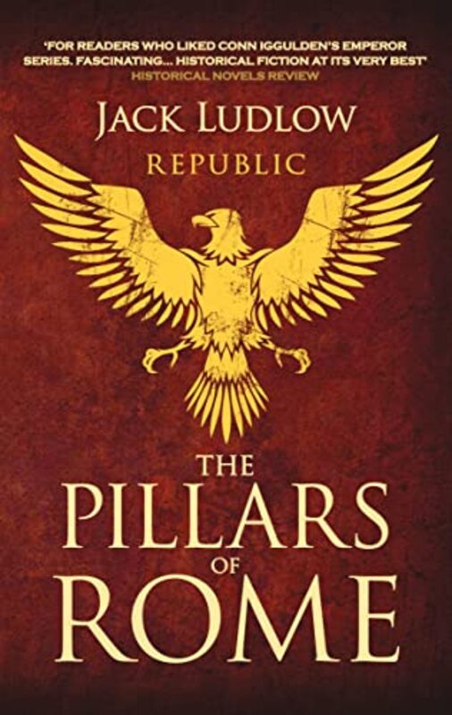Book cover for "The Pillars of Rome" by Jack Ludlow