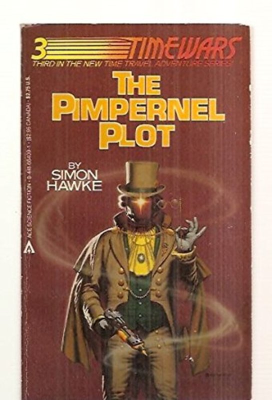 Book cover for "The Pimpernel Plot" by Simon Hawke