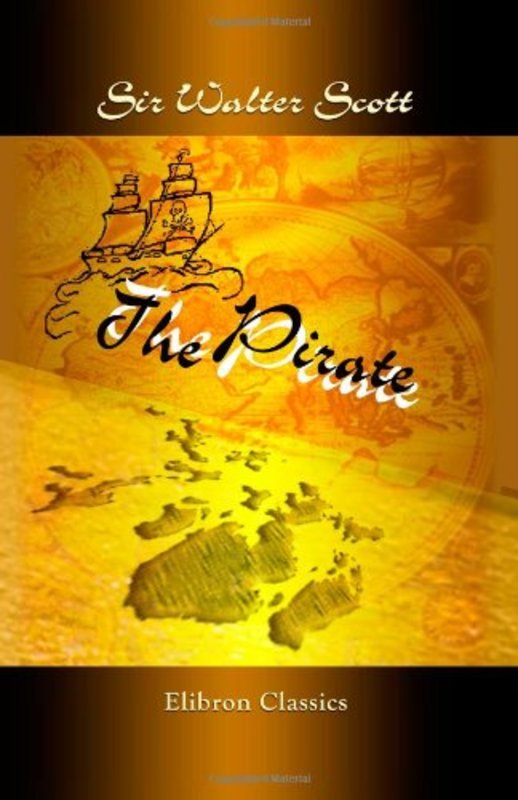 Book cover for "The Pirate" by Walter Scott
