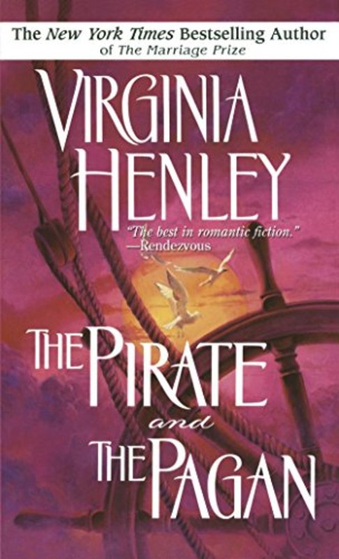 Book cover for "The Pirate and the Pagan" by Virginia Henley