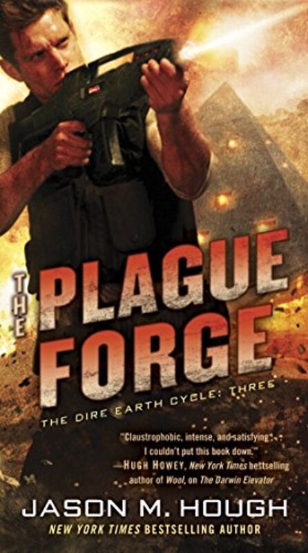 Book cover for "The Plague Forge" by Jason M Hough