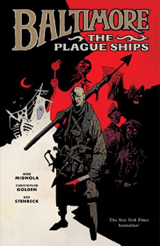 Book cover for "The Plague Ships" by Christopher Golden