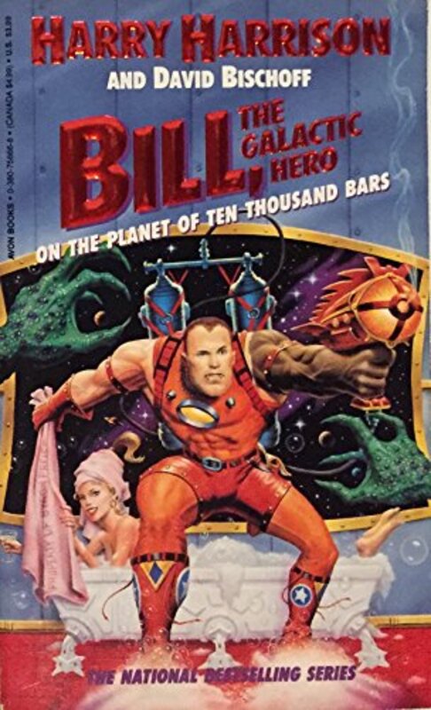 Book cover for "The Planet of the Hippies from Hell / On the Planet of Ten Thousand Bars" by Harry Harrison
