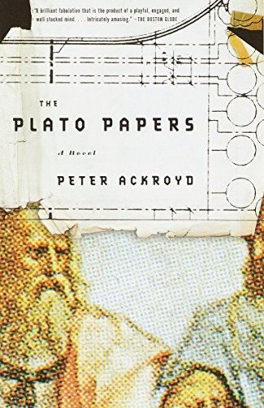 Book cover for "The Plato Papers" by Peter Ackroyd