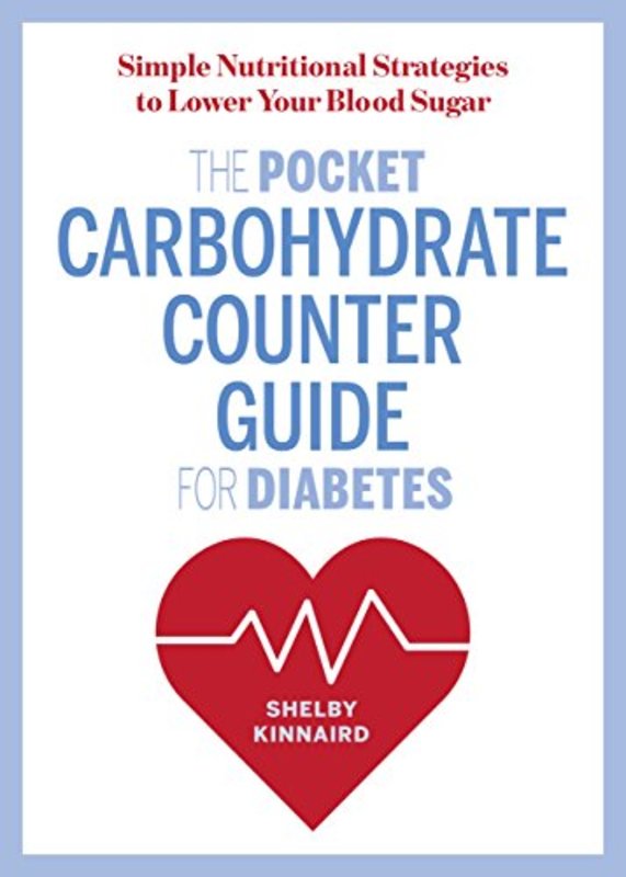 Book cover for "The Pocket Carbohydrate Counter Guide for Diabetes" by Shelby Kinnaird