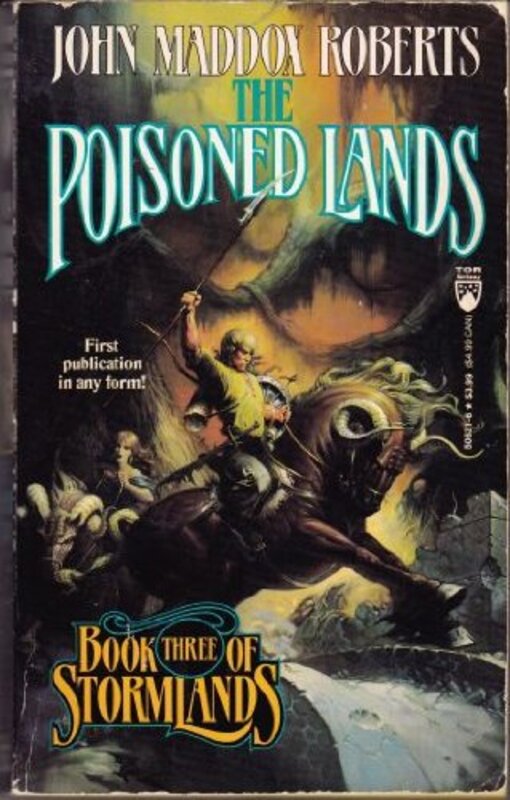 Book cover for "The Poisoned Land" by John Maddox Roberts